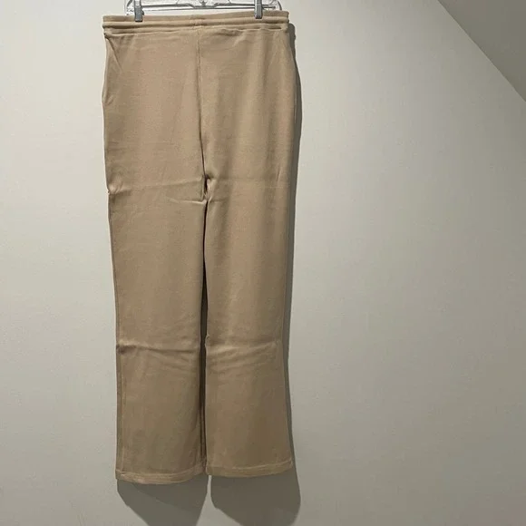 NWT Victoriouslogan The Drop XXL Beige Knit Lounge Pants Drawstring Pockets - Picture 2 of 5